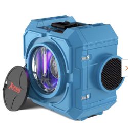 New Xtreway 550 CFM 2500 sq. ft. HEPA Air Scrubber in Yellow with 3-Stage Filtration System