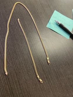 14 karat gold Miami Cuban chain bracelet Jacoji