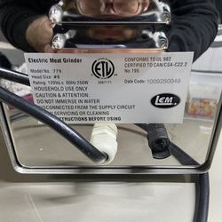 Commercial meat grinder