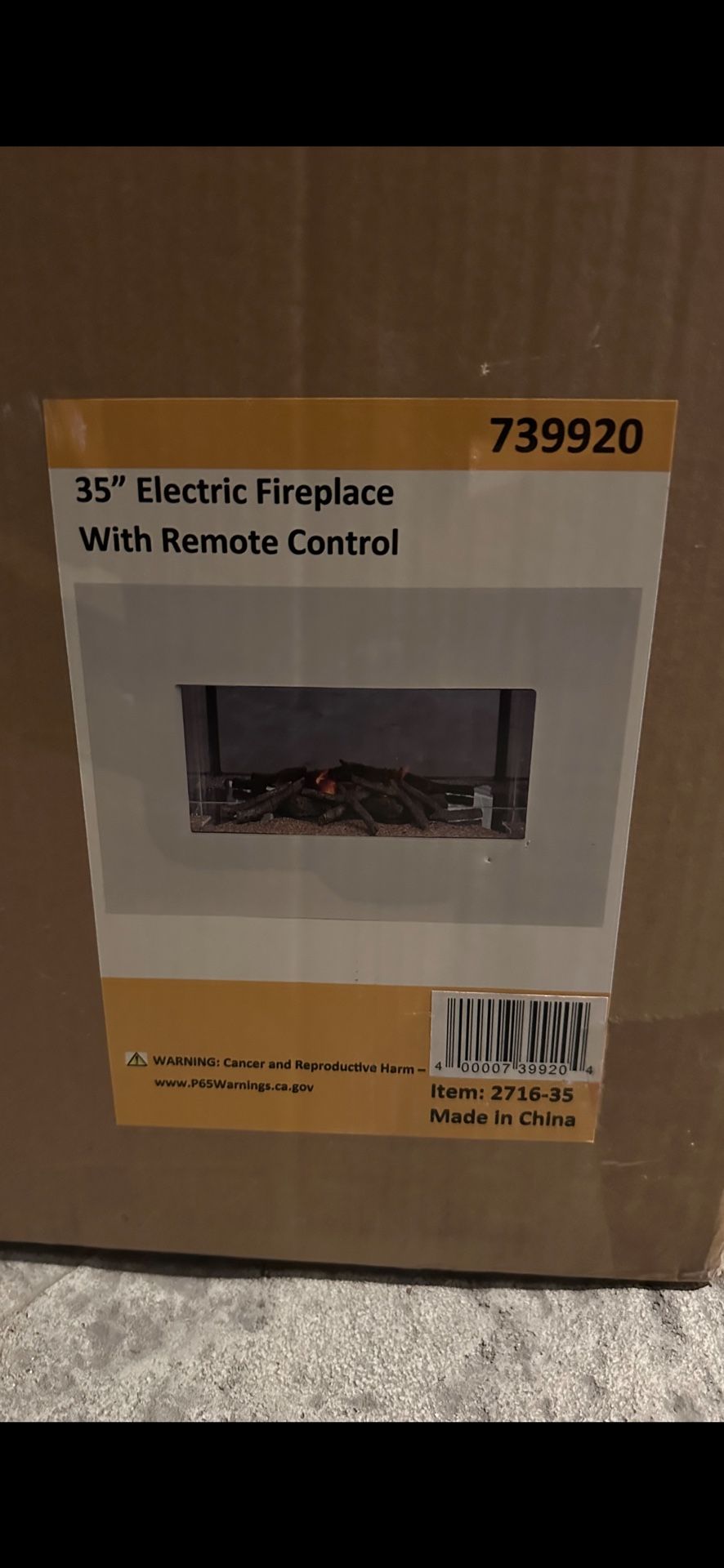 Electric Hanging Fireplace