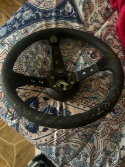 racing steering wheel