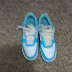 Blue And White Air Forces Size 9