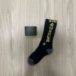 Chrome Hearts Black Crew Socks