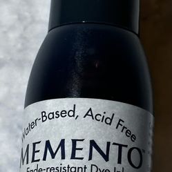 New Tsukineko Memento Potter's Clay Refill Re-inker Reinker Dye .5 fl oz