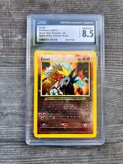 Entei Wotc Promo Reverse Holo 34/53 ENG CGC 8.5 Pokemon TCG Card