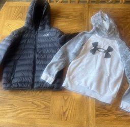 Youth Medium Boys Eddie Bower Jacket & UnderArmour Hoodie