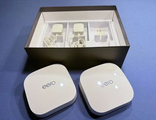 eero Pro 6E Routers — 2-Pack with Original Power Adapters