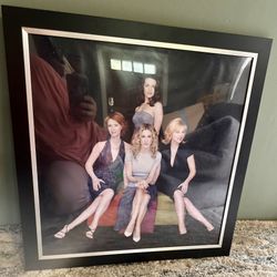 Sex and the City Cast Framed Wall Art – 22”x22”