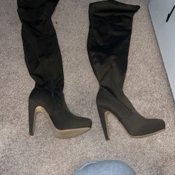 High Thigh Boot Heels