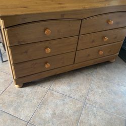 Brown dresser, wood