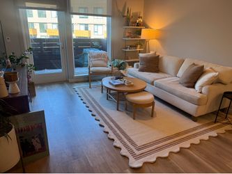 Living Spaces White Couch - Emerson Sofa - Moving sale