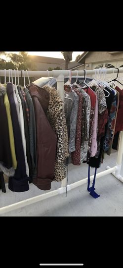 Coats and dresses.