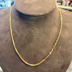 10KT Gold Heart Link Necklace 42459-1