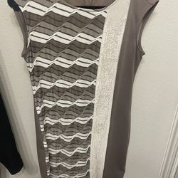 Trulli Womens Gray Sleeveless Dress Size 10