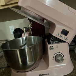 Pink Stand Flip Top Mixer