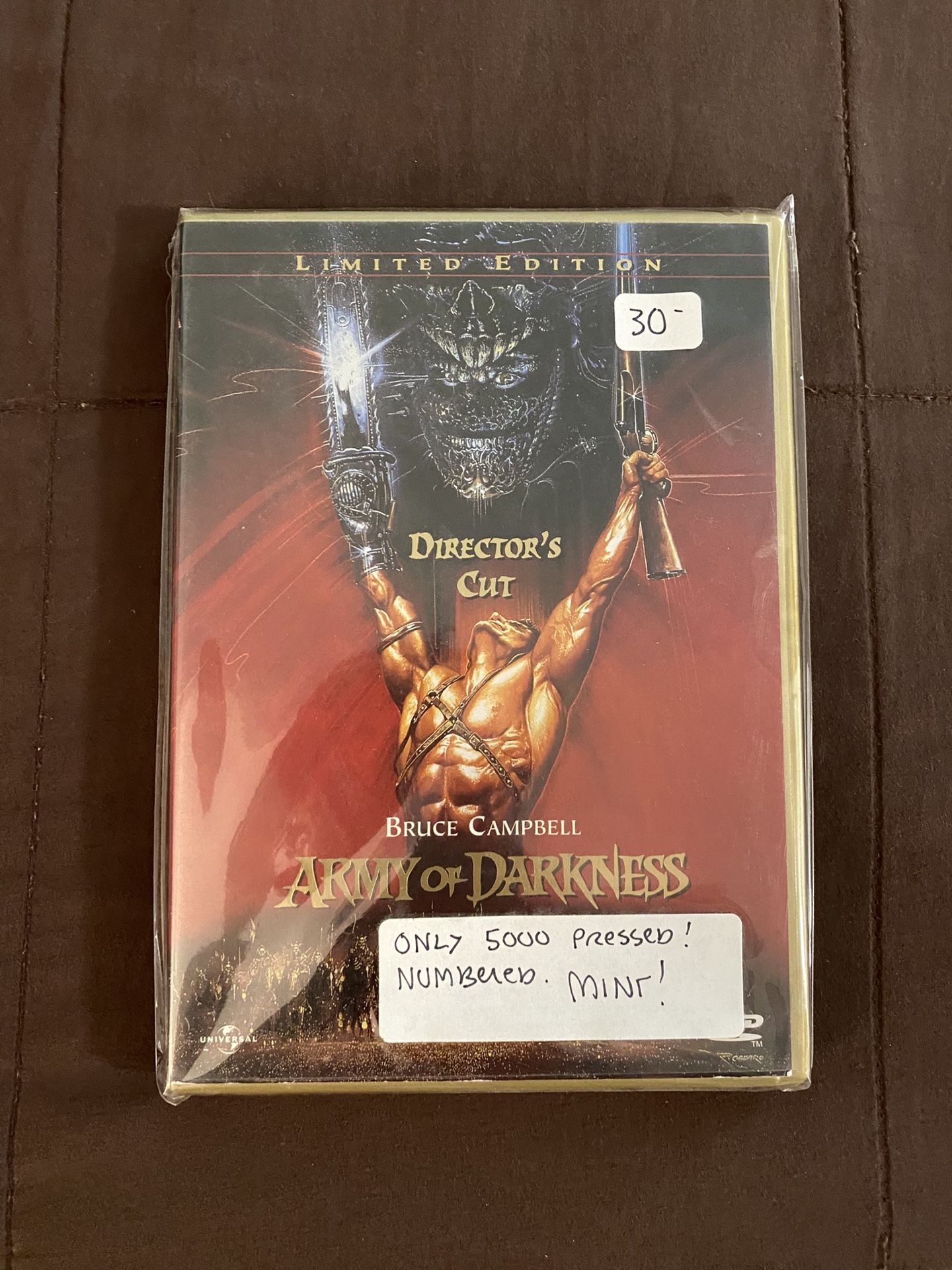 Army of Darkness (DVD, 2000, Limited Edition Director’s Cut) #1118 / 5000