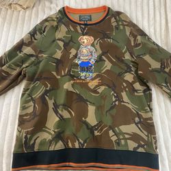 Camo Polo Bear Sweatshirt 