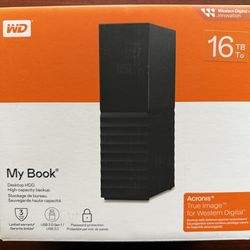 Brand new - Western Digital  My Book 16TB USB 3.0 External Hard drive.
