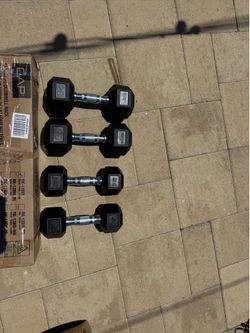 NEW - HEX Handheld Weights - unboxed 15lb + 20lb