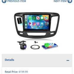 Lot # TI8017: DSP46EQ 8Core 4G 64G Radio for Chrysler 200 200C 9 Car Stereo with Wireless CarplayAndroid Auto9inch 1280x720P IPS Touch ScreenGP