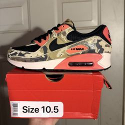 Nike Air Max 90 Premium Magic Ember Camo men size 10.5