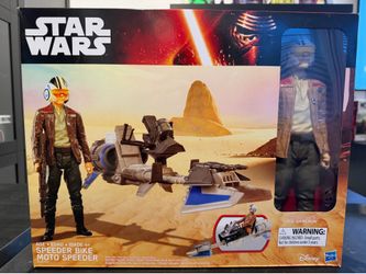 Force Awakens 12-inch Speeder Bike w/ Poe Dameron action figure.