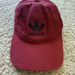 Red Adidas Dad Hat Adidas Originals Strapback