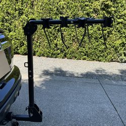 Hitch Mounted Bike Rack For Four Bikes