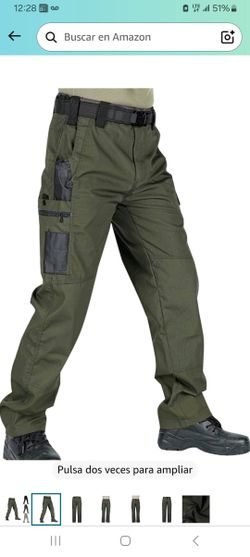 Men's Tactical Cargo Pants Olive Green