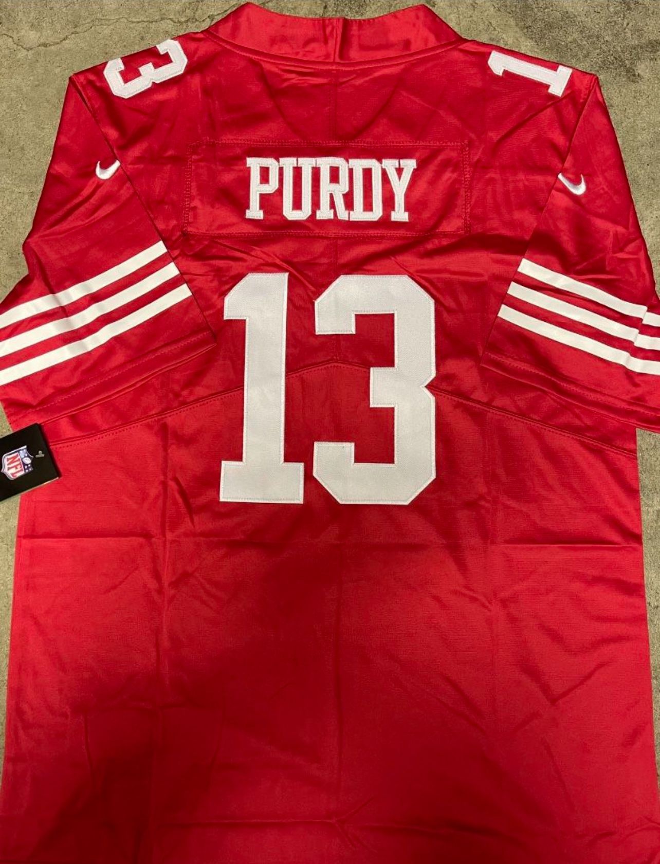 Purdy 13 49ers Red white home Jersey Men’s Kids Youth Women’s 