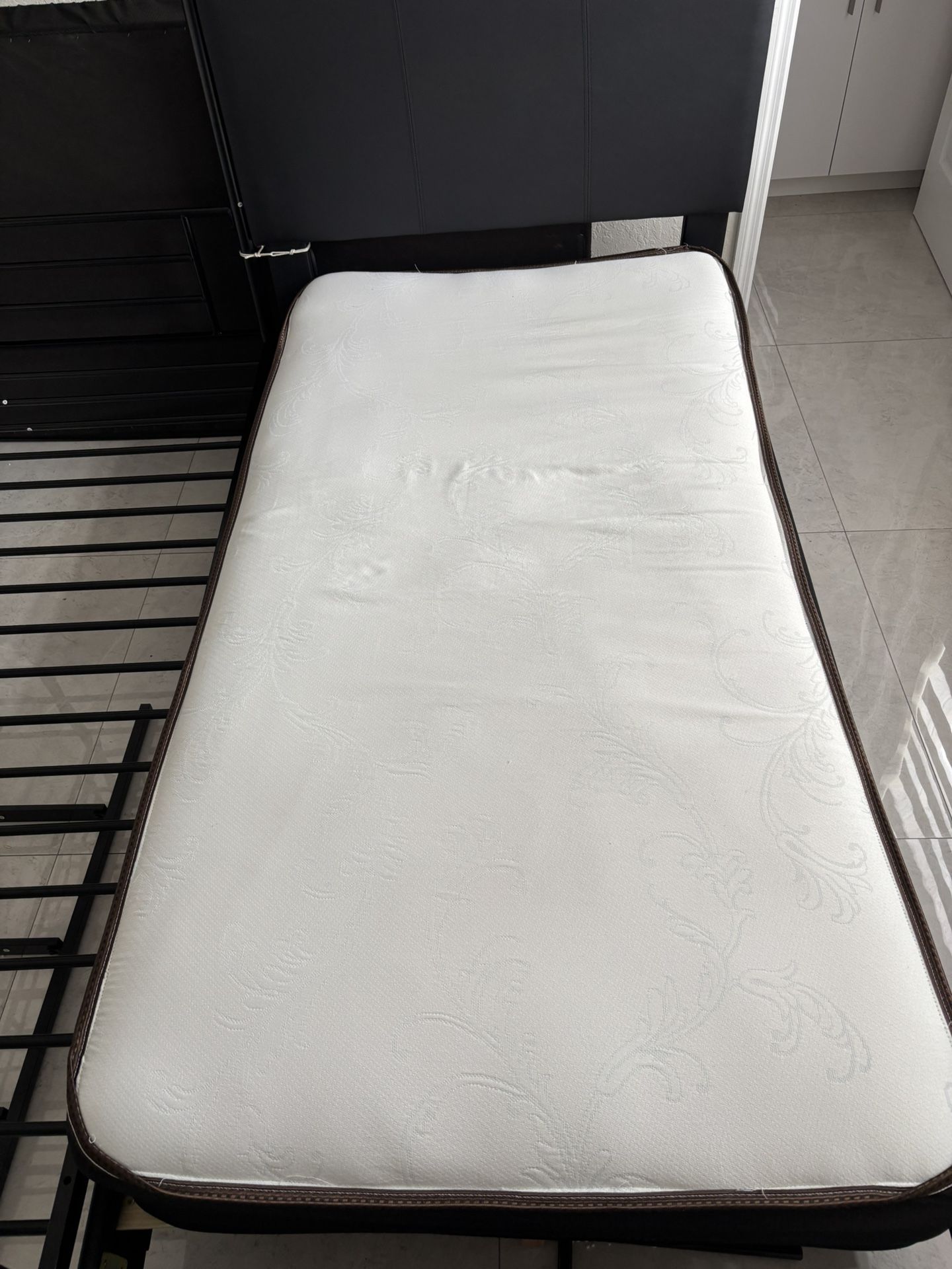 Twin Bed Frame, Twin Mattress, Twin Box Spring 