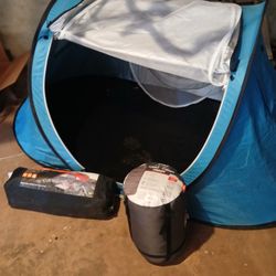 Two  Tents  4 Person  Person  Plus  New   Double  Form Sleeping Bag 30.00 