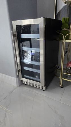 15 Inch Wine and Beverage Refrigerator,13 Bottle & 48 Cans Dual Zone AMAZON 500$