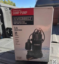Everbilt 1/4 HP Aluminum Sump Pump Tether Switch