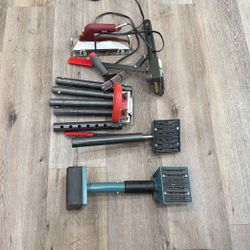 Professional Carpet Installation Tool Lot – Knee Kicker, Seam Roller, Stair Tools & More