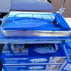 Chafing  Dish Stainless Steel Buffet Set 4 Pieces 11 Quart Complete Chaferb