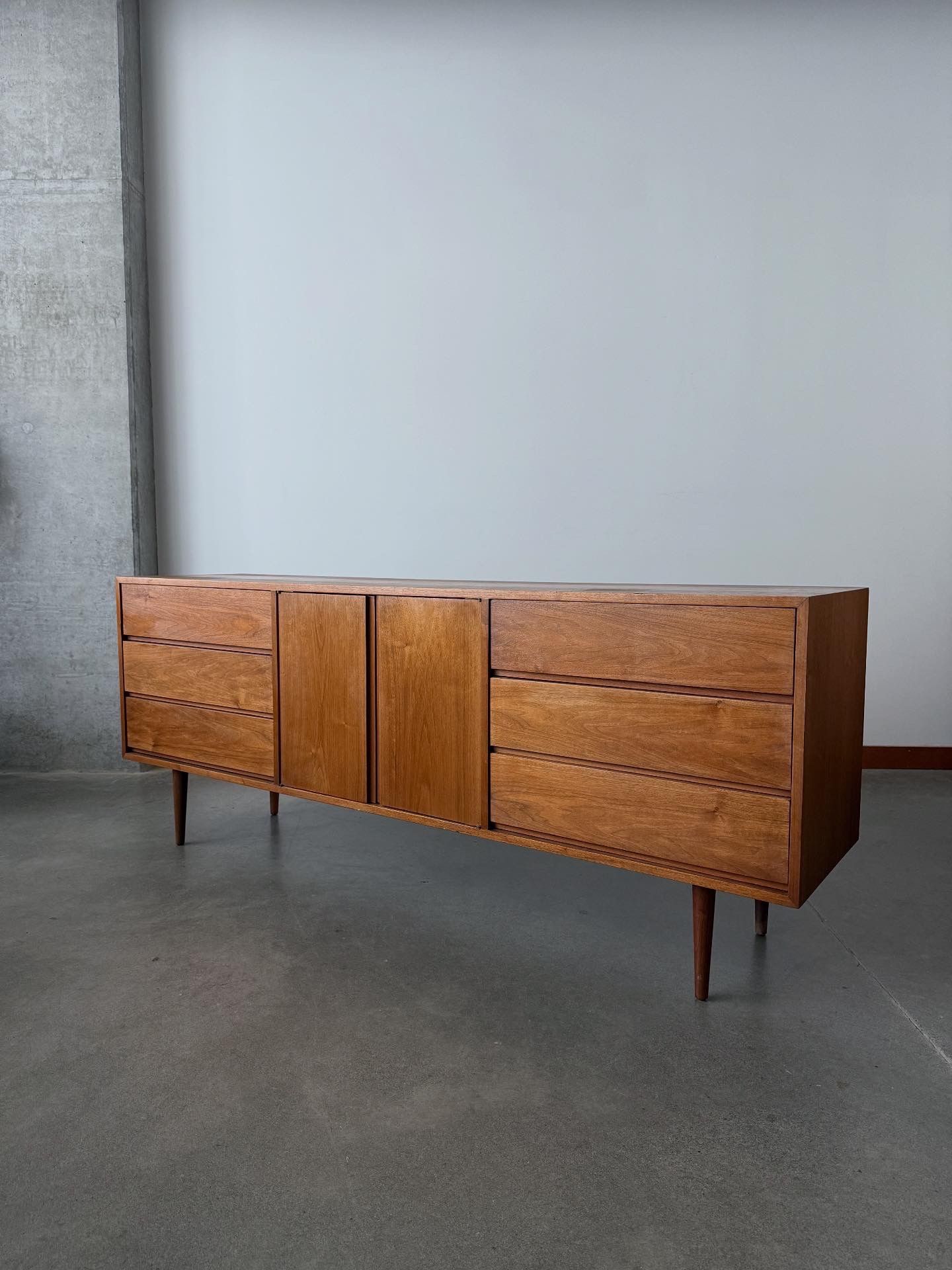Mid century Modern 1960’s Walnut Credenza (free local delivery)