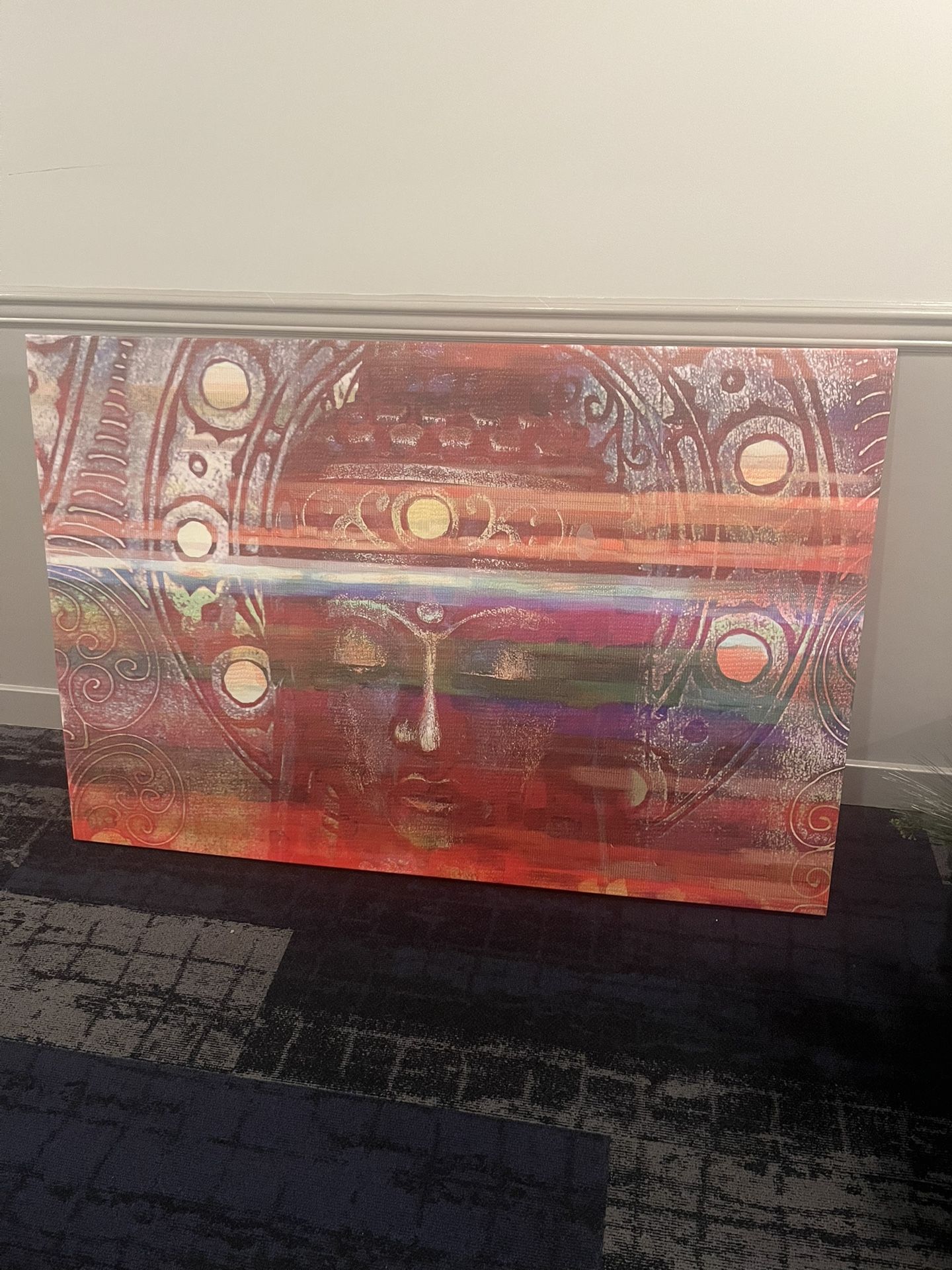 Colorful Buddha Painting