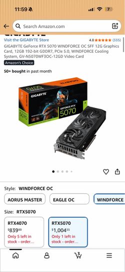 Gigabyte rtx 5070 12GB