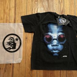 Hellstar Black Graphic Logo Cotton  Men's Short Sleeve T-Shirt