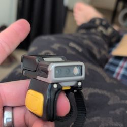 Zebra RS5100 Ring/Finger Wearable Barcode Scanner w/ Trigger Button Black/Yellow