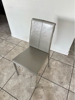 Grey leather chair 1 only free