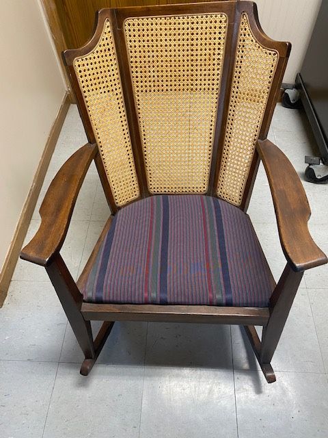 Wing Back Rocking Chair