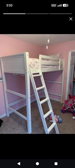 Twin Loft Bed White