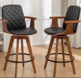 Corrigan studios Sitaram Swivel Bar Stools (Set of 2)