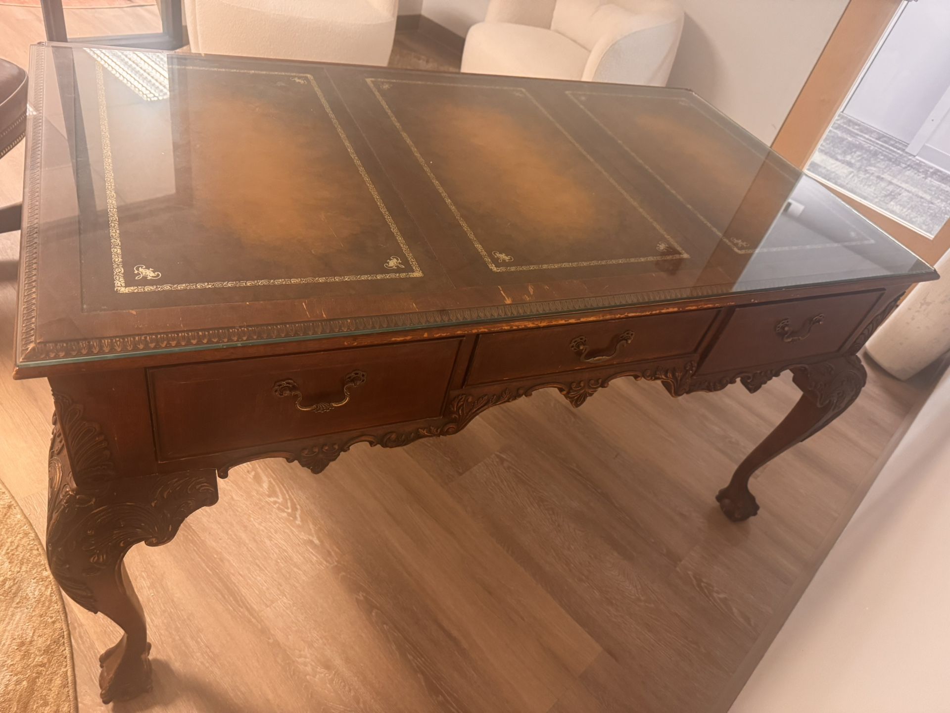 Antique Reproduction writing desk and chair
