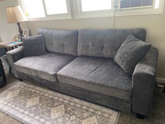 Dark gray couch