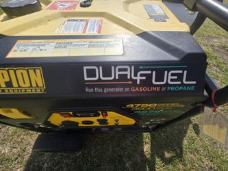 Champion Dual Fuel generator