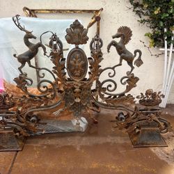 Large Iron Chandelier