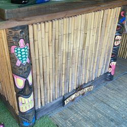 Custom Made Tiki Bar Party Decor Home Bar Tropical Hawaii Themed 